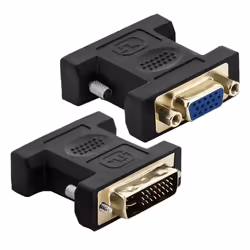 Techly Adattatore Video Analogico DVI-I Maschio/VGA Femmina, DVI-I, VGA, Nero