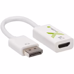 Techly Adattatore da Displayport v1.2 a HDMI 4K@60Hz Bianco