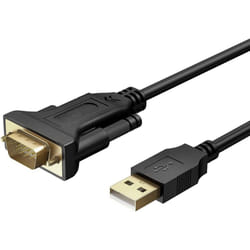 Techly Convertitore Adattatore da USB 2.0 a Seriale Nero