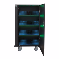 Techly Carrello Stazione di Ricarica 80 USB Notebook o Smartphone Nero, Libera installazione, Nero, Carica, Potenza, CE, RoHS ...