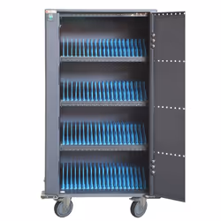 Techly Carrello Stazione di Ricarica 80 USB Notebook o Smartphone Nero