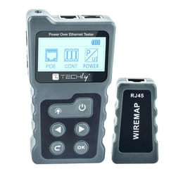 Techly I-CT PRO-POECK tester per cavo di rete Tester PoE Nero, Grigio