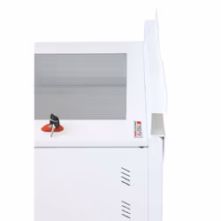 Techly Armadio Rack 19" ideale per Accumulatori Fotovoltaico 8U P600mm Bianco - Vista aggiuntiva 4