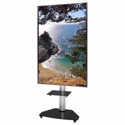 Techly Supporto a Pavimento con Mensola Trolley TV LCD/LED/Plasma 37-70" Silver - Vista aggiuntiva 6