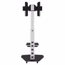 Techly Supporto a Pavimento con Mensola Trolley TV LCD/LED/Plasma 37-70" Silver - Vista aggiuntiva 8