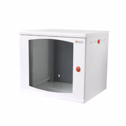 Techly Armadio Rack 19" a muro 13 unità sezione unica prof. 600mm Bianco, Da parete, 13U, 50 kg, Lucchetti, 27,3 kg, Bianco