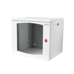 Techly Armadio Rack 19" a muro 13 unità sezione unica prof. 600mm Bianco