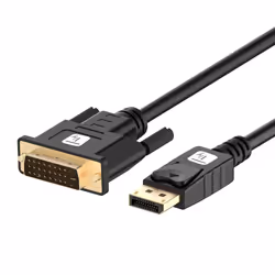 Techly ICOC DSP-C12-010P, 1 m, DisplayPort, DVI-D, Maschio, Maschio, Dritto