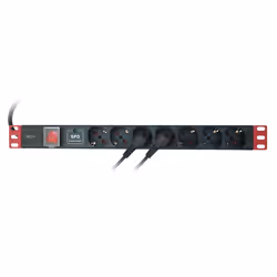 Techly I-CASE STRIP-71U porta accessori Barra di alimentazione