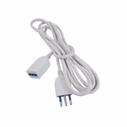 prolunga 3mt p11 10a 2p+t bianco, ideale per collegare dispositivi elettrici.
