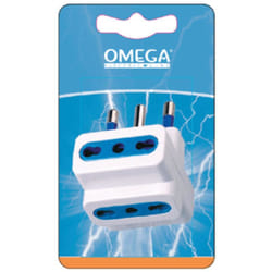 Adattatore Triplo 3bpresa 10/16a 2p+t Con Spina 16a Con Alveoli Di