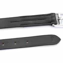 Staffili inglesi in cuoio con New Life con fibbie inox Lunghezze: da 120 a 155 cm Colori: marrone (testa di moro), nero Gli s ...