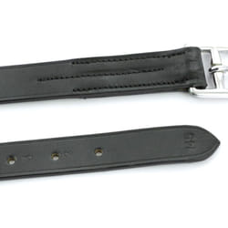 Staffili inglesi in cuoio con New Life con fibbie inox: 145 cm, Marrone