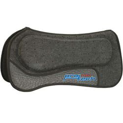 Sottosella in neoprene con fori rinforzi in pelle e inserti in neoprene sul garrese