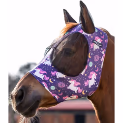 Maschera anti mosche in lycra con rete copriorecchie Maschera anti mosche in lycra con rete copriorecchie, per la massima pro ...