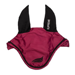 Cuffia antimosche Supreme satinata con orecchie elasticizzate: Full, Blu