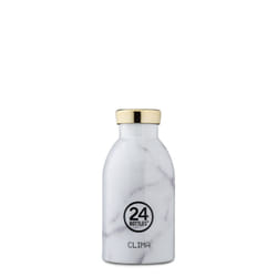 24Bottles Carrara Uso quotidiano, Fitness 330 ml Acciaio inox Grigio, Bianco