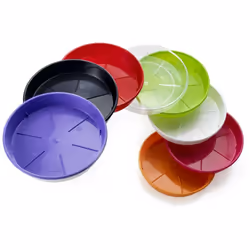 Sottovaso Colour modello Plato . La plastica è un materiale riciclabile al 100%, per questo è una delle risorse più efficient ...
