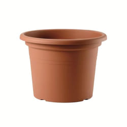 Herstera Basic Round Interno/esterno Vaso a cubo Libera installazione Plastica riciclata Terracotta