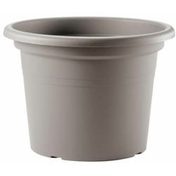 Vaso tondo in plastica Cilindro Basic colorato per giardino piante e fiori -60 cm / Bruno