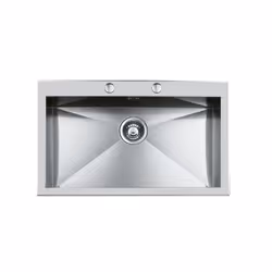 Foster Quadra.1V.76x40.SF, Rettangolare, Acciaio inox, Acciaio inox, 1 ciotole, Rettangolare, 760 x 400 mm