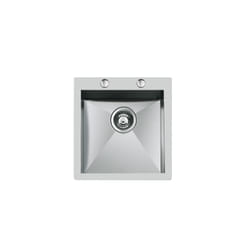 Foster Quadra.1V.40x40.br.SF Rettangolare Acciaio inox