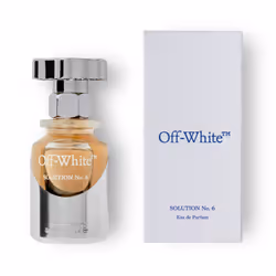 Off-White SOLUTION No. 6 Eau de Parfum 50 ml, Unisex, 50 ml, Flacone non ricaricabile, Bergamotto, Rum Co2, Pepe Rosa Co2, Ca ...