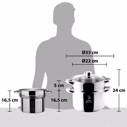 Aeternum AP000077 pentola multifunzione Acciaio inox 22 cm - Vista aggiuntiva 5