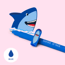Legami Penna Gel Cancellabile - Erasable Pen, Shark