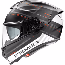 Premier Evoluzione SP 2 BM Casco, nero-bianco-rosso, dimensione L per uomo