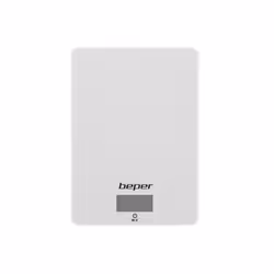 Beper 90.131, Bilancia da cucina elettronica, 5 kg, 1 g, Grigio, Acciaio inox, Superficie piana