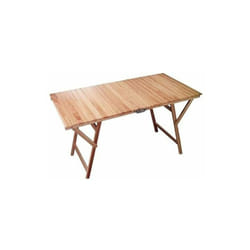 Tavolo pieghevole in legno naturale CM.70X140XH72