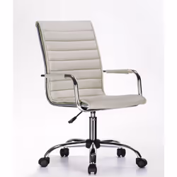 poltrona con braccioli perth tortora bizzotto 5710210 caratteristiche: base e braccioli in metallo cromato ruote in nylon sed ...