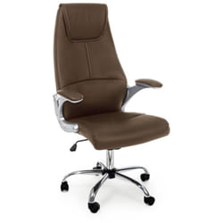 Bizzotto - Poltrona 'Camberra' da ufficio ergonomica con braccioli, altezza regolabile -Grigio