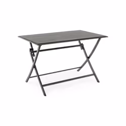 Bizzotto Elin Tavolo pieghevole colore Antrancite 110 x 70 x (H) 71 cm. interamente realizzato in alluminio. La qualità dei m ...