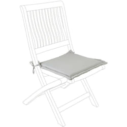 Bizzotto - Cuscino Sedia da Esterno Seduta classica Sfoderabile Giardino 42 x 42 Colore: Tortora