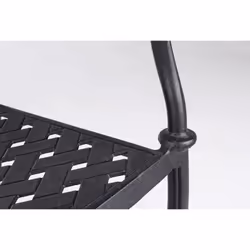 Bizzotto Ivrea sedia da esterno Salone Schienale rigido Alluminio, Poliestere Grigio - Vista aggiuntiva 4