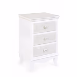 Cassettiera legno bianco 3 cassetti Charlene cm 41 x 33,5 x 68,5 - Vista aggiuntiva 4