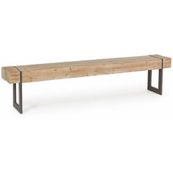 Panca 'Garrett' per interno, con Struttura In Acciaio, da 200x30x45h cm
