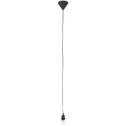 Lampadario 'Filo Elettrico' nero h 120 cm