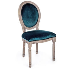 Bizzotto - Sedia 'Mathilde' con struttura in legno di betulla, per arredo interno 48 x 46 x h 96 cm -Dark / Confezione da 1 pezzo