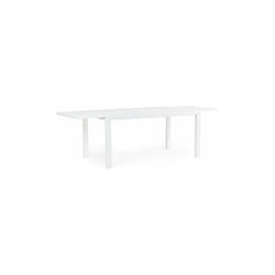 Tavolo da Giardino Rettangolare Allungabile Bizzotto Hilde 160-240X90X75CM in Alluminio Colore Bianco - 0662612