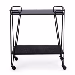 Carrello Zaira in metallo nero - Vista aggiuntiva 3