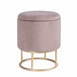 STRUTTURA IN MDF E COMPENSATO. GAMBE IN ACCIAIO VERNICIATO COLOR ORO. RIVESTIMENTO IN POLIESTERE EFFETTO VELLUTO. DENSITA' IM ...