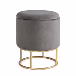STRUTTURA IN MDF E COMPENSATO. GAMBE IN ACCIAIO VERNICIATO COLOR ORO. RIVESTIMENTO IN POLIESTERE EFFETTO VELLUTO. DENSITA' IM ...