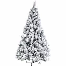 Elegante albero innevato con rami resistenti, perfetti per l’addobbo, realizzati in materiale di altissima qualità ( PE-real  ...