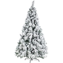 Bizzotto - Albero di natale innevato 'Cermis' in pp Effetto Aghi di Pino -240 cm