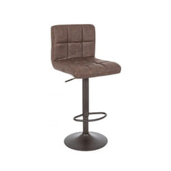 Sgabello alto 'Greyson Vintage' Marrone per cucina ad isola e piano Bar con poggiapiedi e schienale Confezione da 2 Pezzi -Confezione da 1 pezzo