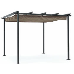 Bizzotto - Gazebo Dynamic 3x3 Metri Colore Telo Tortora Pali Antracite