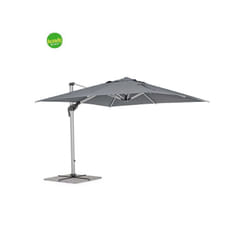 Bizzotto - Ombrellone a braccio Ines grigio anodizzato 3 x 4 m